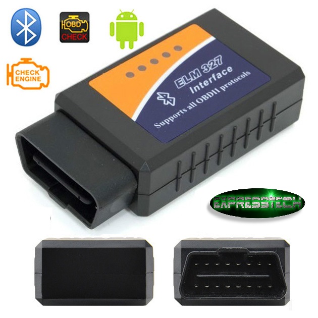 Адаптер elm bluetooth 327 для диагностики авто стандартный коннектор obd ii 3003